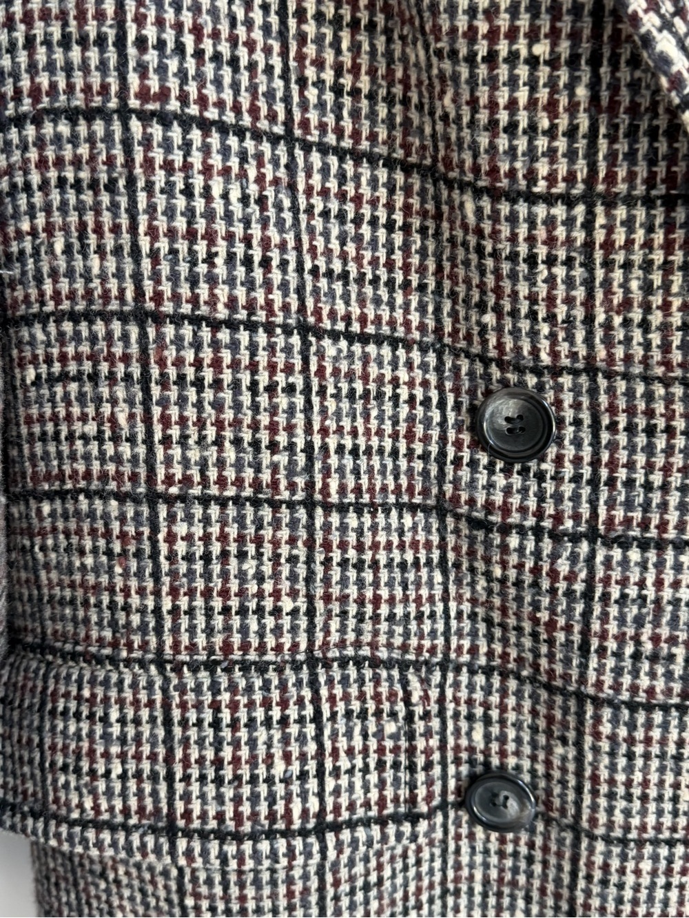 Vintage Pendleton Ltd 100% Virgin Wool Long Coat Plaid Double Breasted 10 USA - Picture 8 of 14